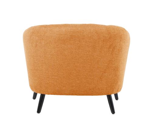 Nojatuoli MELODY oranssi, 100x88xH76cm, puu, vaneri, polyesterikangas