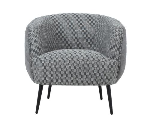 Nojatuoli ACCENT harmaa, 77x80xH74cm, polyesterikangas, puu, vaneri, metalli