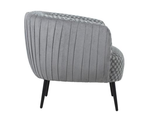 Nojatuoli ACCENT harmaa, 77x80xH74cm, polyesterikangas, puu, vaneri, metalli