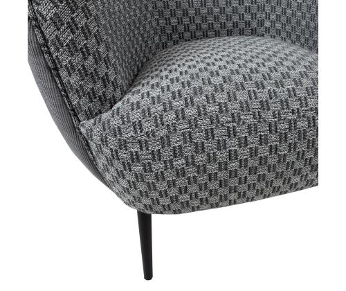 Nojatuoli ACCENT harmaa, 77x80xH74cm, polyesterikangas, puu, vaneri, metalli