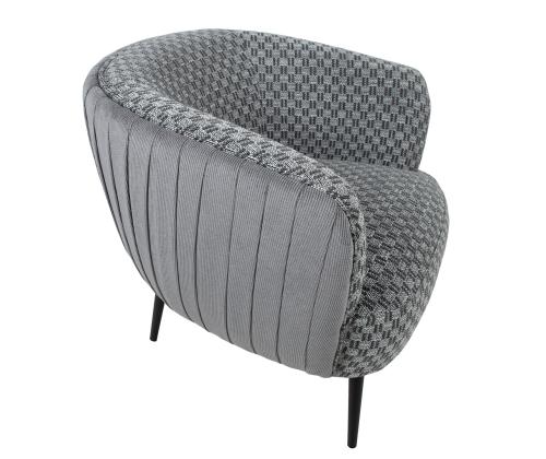 Nojatuoli ACCENT harmaa, 77x80xH74cm, polyesterikangas, puu, vaneri, metalli