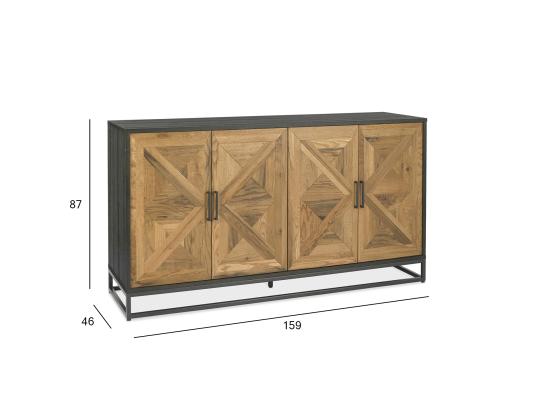 Lipasto INDUS 159x46xH87cm, tammi