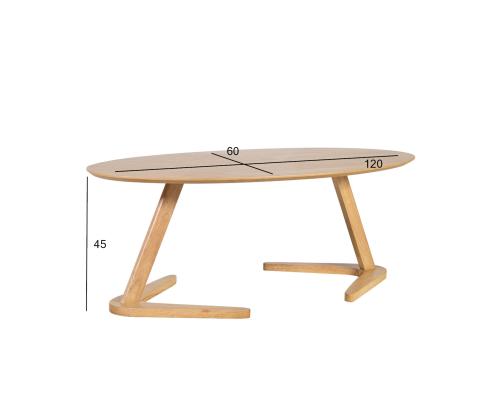 Sohvapöytä LANA 120x60xH45cm, tammi