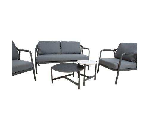 Aiamööblikomplekt KASSEL 2 lauda, sohva ja 2 tool