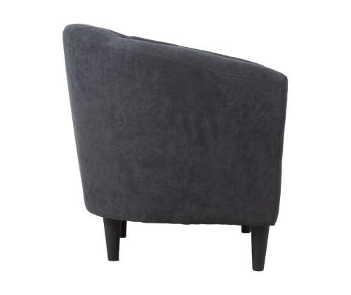 Nojatuoli WESTER 76x68,5xH74cm tummanharmaa, polyesterikangas, puurunko, muovijalat