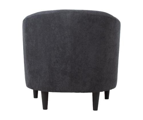 Nojatuoli WESTER 76x68,5xH74cm tummanharmaa, polyesterikangas, puurunko, muovijalat