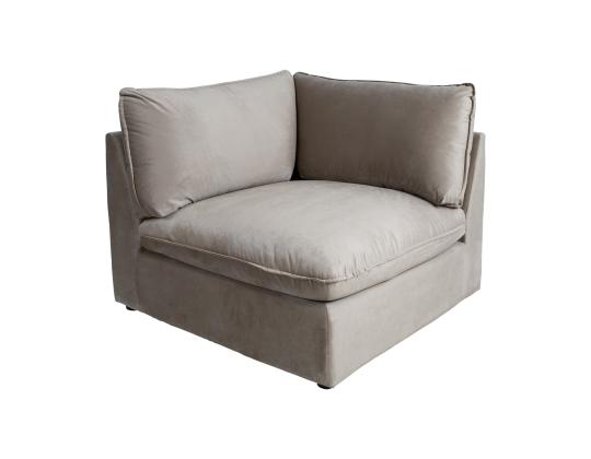Modulaarinen sohva TEVY 1-paikkainen kulmasohva, beige