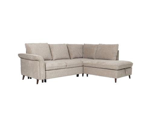 Kulmasohva LINDY PN 242x93/197xH94cm, vaaleanruskea