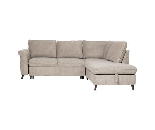 Kulmasohva LINDY PN 242x93/197xH94cm, vaaleanruskea
