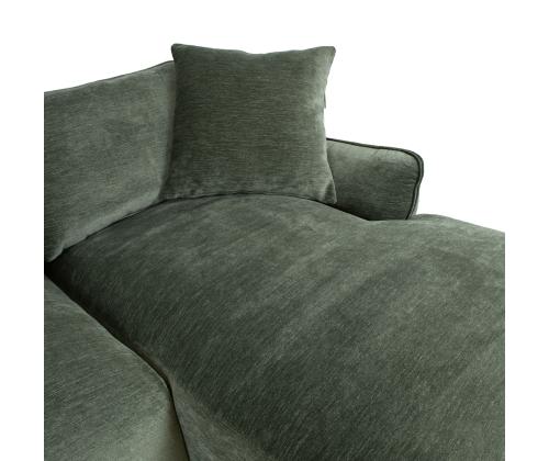 Kulmasohva DIVI PN 284x102/162xH83cm, mintunvihreä