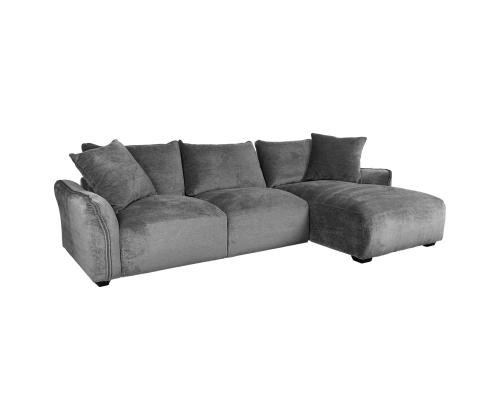 Kulmasohva DIVI PN 284x102/162xH83cm, harmaa