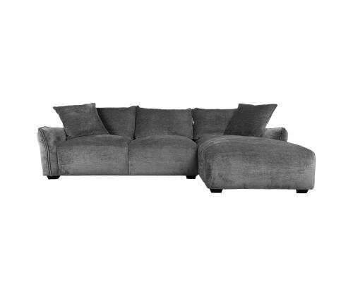 Kulmasohva DIVI PN 284x102/162xH83cm, harmaa