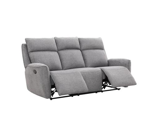Sohva MAREN 3-istuttava manuaalinen lepotuoli 206x90xH104cm, harmaa