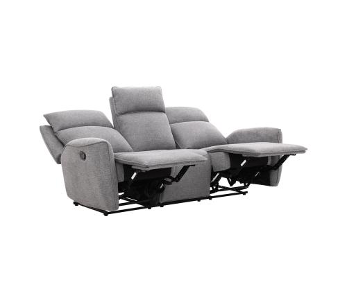 Sohva MAREN 3-istuttava manuaalinen lepotuoli 206x90xH104cm, harmaa