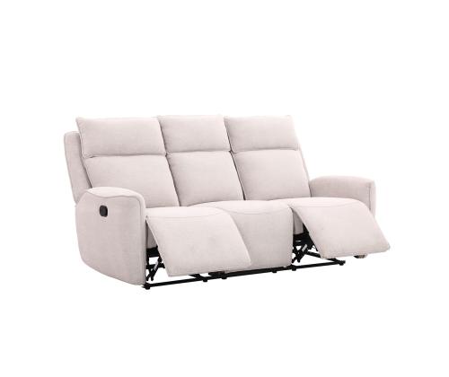 Sohva MAREN 3-istuttava manuaalinen lepotuoli 206x90xH104cm, beige