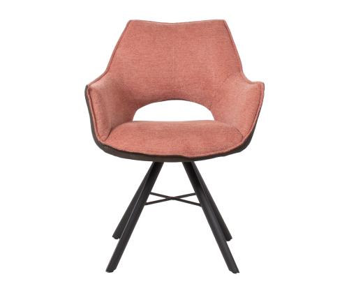 Tuoli EDDY 60x62xH81,5cm, lohenpunainen/tummanharmaa, kääntyvä
