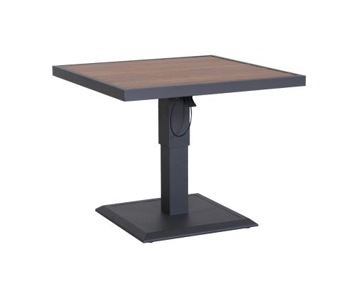 Pöytä PARKER 90x90xH52-75cm, harmaa