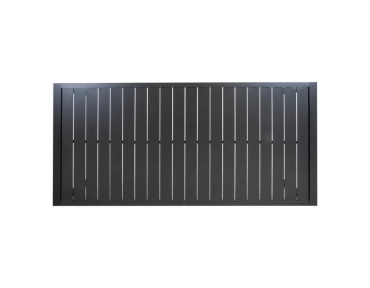 Pöytä TOMSON 216x100xH73cm, tummanharmaa, alumiini
