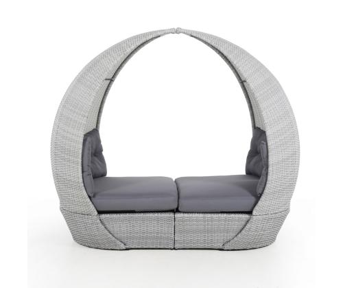 Lebola ASCOT 215x110xH187cm, harmaa, alumiini, muovipunos