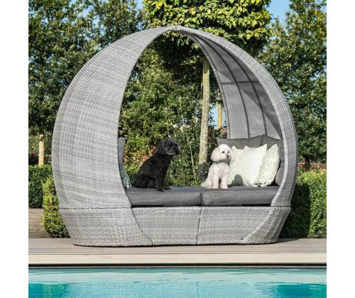 Lebola ASCOT 215x110xH187cm, harmaa, alumiini, muovipunos