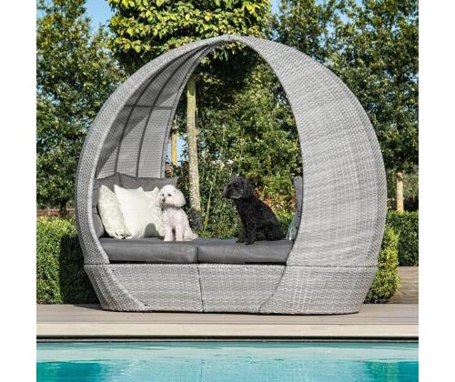 Lebola ASCOT 215x110xH187cm, harmaa, alumiini, muovipunos