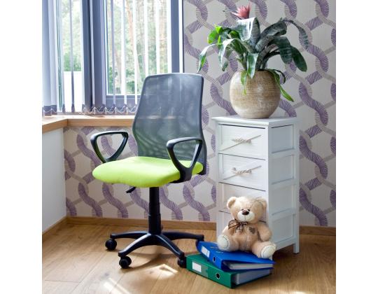 Työtuoli TREVISO, 59x58xH90-102cm, vihreä/harmaa, polyesterikangas, muovi