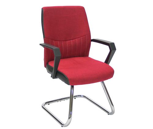 Asiakastuoli ANGELO, 58x57xH90cm, punainen, polyesterikangas, muovia