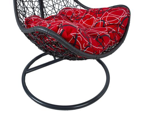 Riipputuoli COCO tummanharmaa 120x105xH195cm, teräsrunko, muovipunos