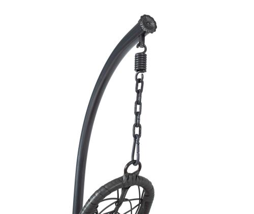 Riipputuoli COCO tummanharmaa 120x105xH195cm, teräsrunko, muovipunos