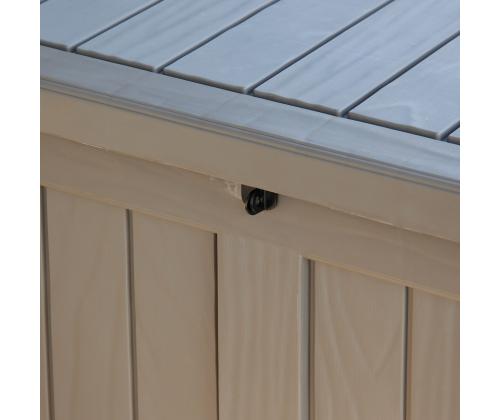 Säilytyslaatikko PRAIA 143x67,5x60,5cm, musta muovi