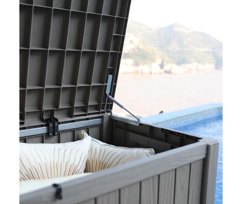 Säilytyslaatikko PRAIA 143x67,5x60,5cm, musta muovi