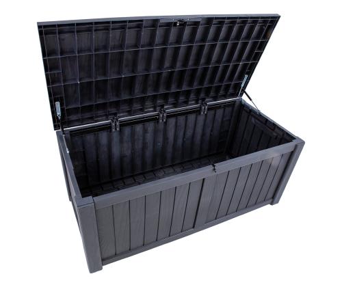 Säilytyslaatikko PRAIA 143x67,5x60,5cm, musta muovi