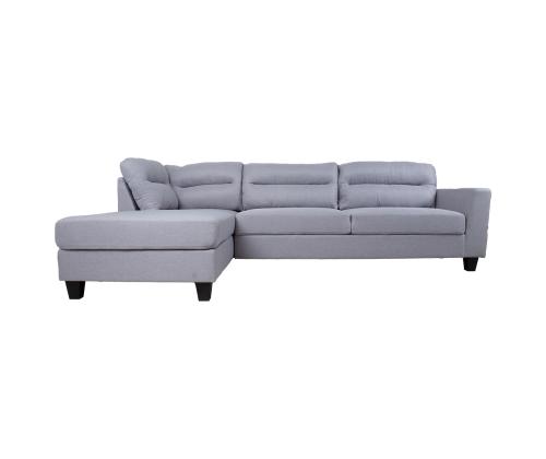 Kulmasohva HELSINKI VN 268x158/83xH88cm, vaaleanharmaa