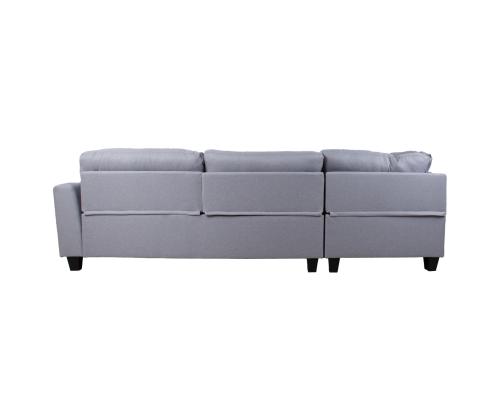 Kulmasohva HELSINKI VN 268x158/83xH88cm, vaaleanharmaa