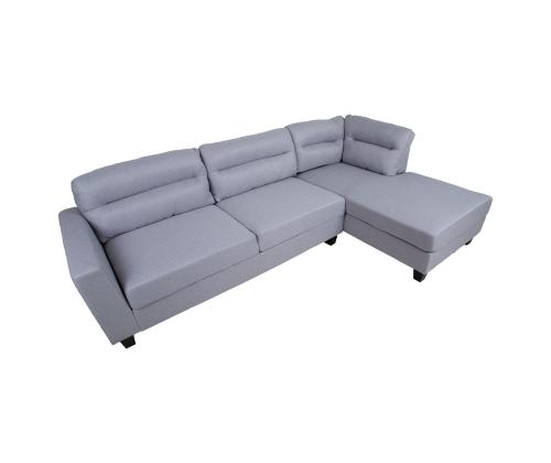 Kulmasohva HELSINKI PN 268x83/158xH88cm, vaaleanharmaa väri