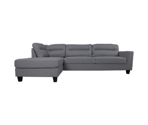 Kulmasohva HELSINKI VN 268x158/83xH88cm, tummanharmaa