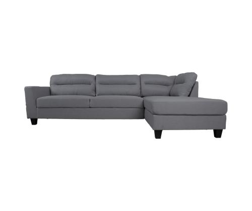 Kulmasohva HELSINKI PN 268x83/158xH88cm, tummanharmaa