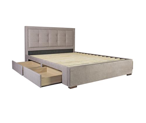 Sänky DUKE 160x200cm, ilman patjaa, beige˛