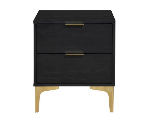 Yöpöytä POEM tummanruskea, 40x45xH53cm, MDF, metallia