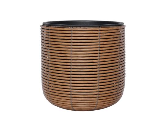 Kukkaruukku WICKER D35xK36cm, ruskea