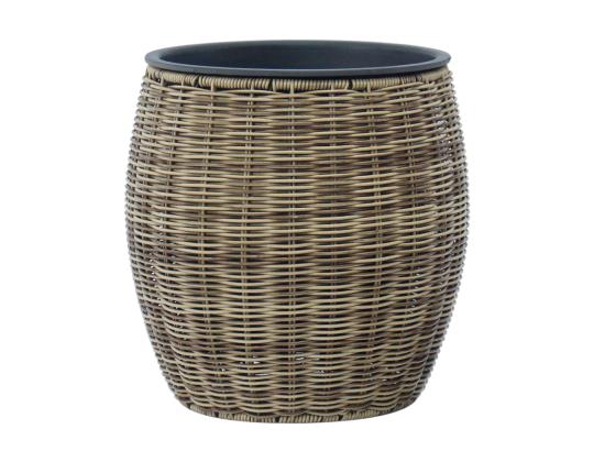 Kukkaruukku WICKER D30xK30cm, vaaleanruskea