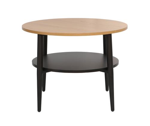 Sohvapöytä HECTOR 60x60xH45cm, saarni/musta