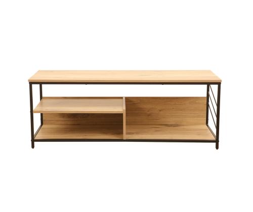 TV-pöytä DIMITRA 120x40xH45cm, maalaismainen/must