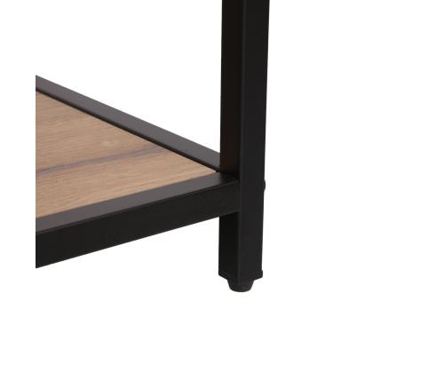 Poljinhylly DIMITRA 80x40xH45cm, maalaismainen/musta