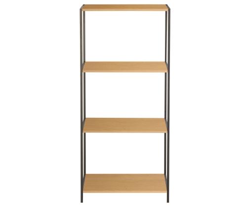 Hylly HARPER 50x30xH110,5cm, saarni/musta