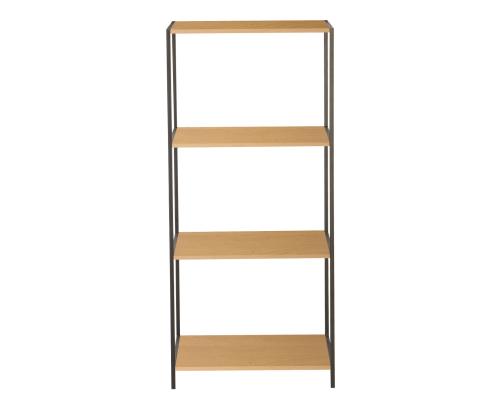 Hylly HARPER 50x30xH110,5cm, saarni/musta