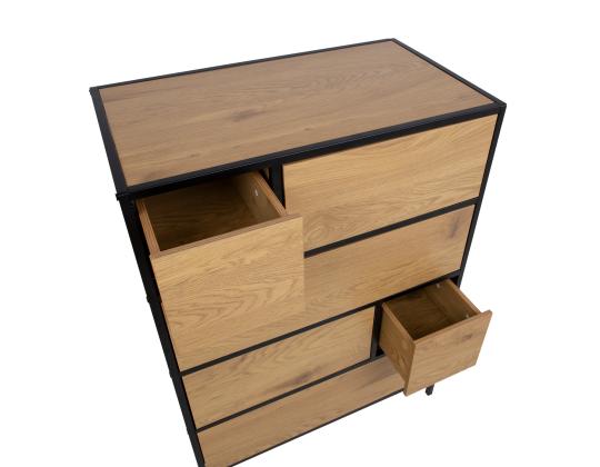 Lipasto HEDVIG 70x40xH95cm, saari/musta