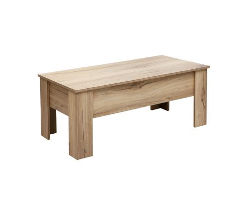 Sohvapöytä HANNES 100x50xK42cm, maalaismainen melamiinipintainen