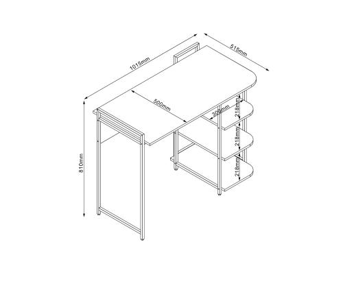 Työpöytä LESTER 101,5x51,5xH81cm