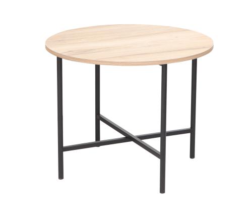 Sohvapöytä HANNES 60x60xK48cm, maalaismainen melamiinipintainen